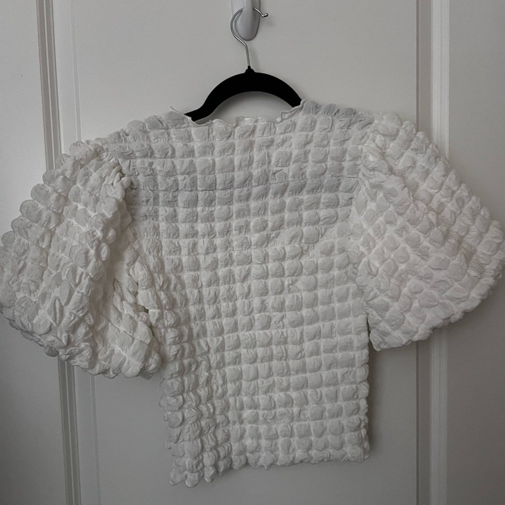 Anthropogie Eri + Ali Textured Puff-Sleeve Top - Picture 7 of 10